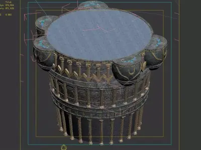 Moon City - Main Station 01 3D model