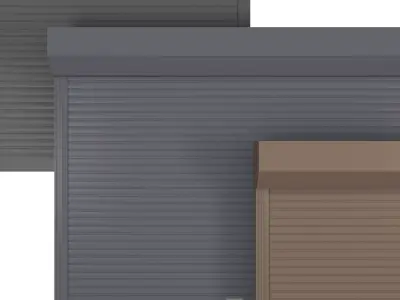 Metal Door Roller Shutter 3D model