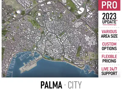 Palma Low-poly 3D model