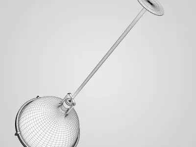 Chrome Ceiling Lamp 08 3D model