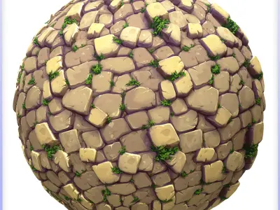 Stylized Stone Floor Seamless Texture Texture 20