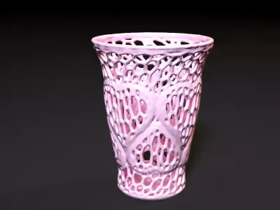 Vase heart 2 3D print model