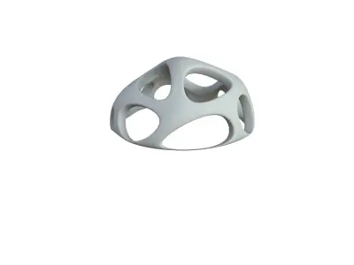 SciFi Cube Object No 47889 Low Poly Shape Low-poly 3D model