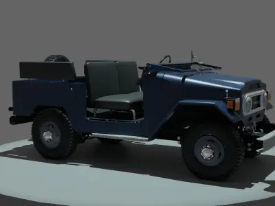 The Toyota Land Cruiser 3D model
