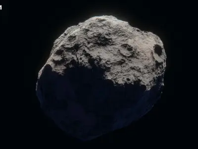 Realistic Asteroids Pack Low-poly 3D model