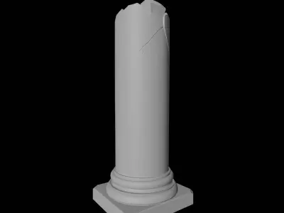 Ruined Pillar Terrain 3D print model