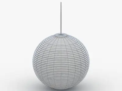1509 - Hanging Lamp Low-poly 3D model