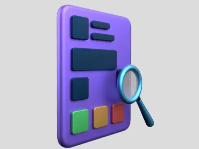 3D app web Icon Low-poly 3D model-09 Low-poly 3D model