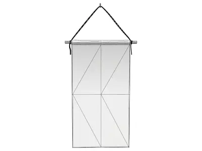 Wall Hanging Banners 3 Low-poly 3D model