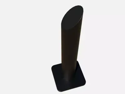 Metal road pole modern 100 cm 3D print model
