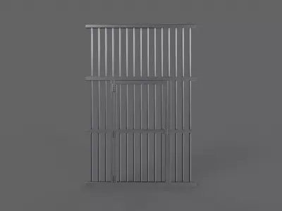PBR Door Prison Cell 1 Low-poly 3D model