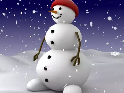 Snowman Character 3D Model 3D model