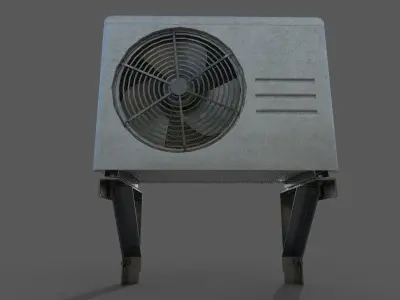 Air Conditioner Low-poly 3D model Low-poly 3D model