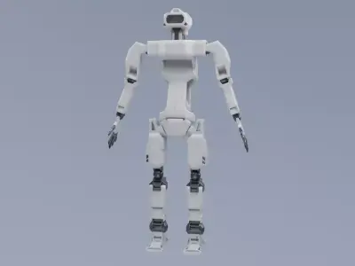 Robot - Operator 007 Low-poly 3D model