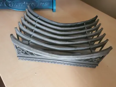 Pre supported Historical Road Bridge for H0 Scale 3D print model