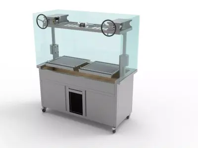 BBQ WITH GLASS 3D model