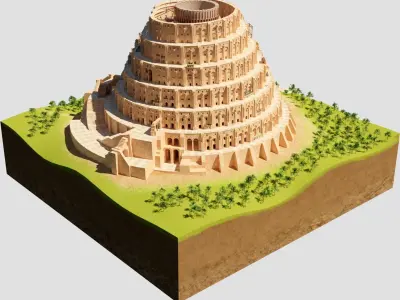 Tower of Babel 3D model