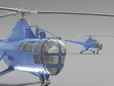  Civilian Multirole Helicopter Blue 