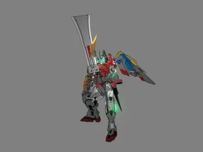 Attacker Gundam 25 A 3D model