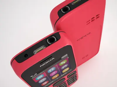 Nokia 100 - Coral Red 3D model