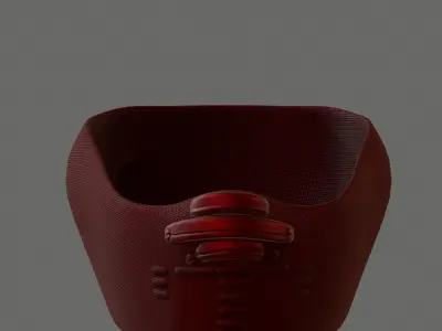 Gas mask helmet 3d model scifi Low-poly  Low-poly 3D model