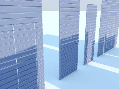 Doors Windows Set Max 2011 3D model