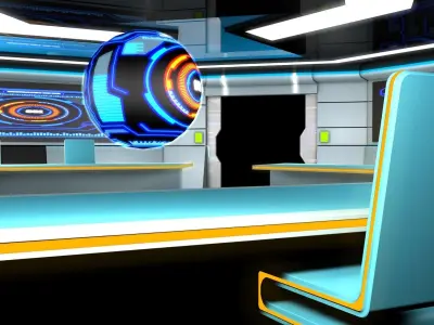 Sci Fi Interior  3D model