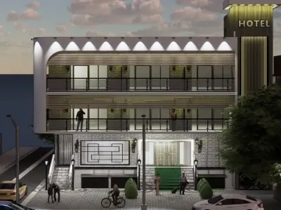 Modern Hotel 3D model