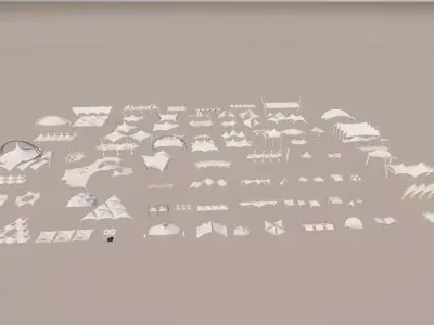 Tensile Structures Collection -A12 3D model