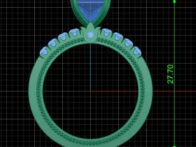 Jewelry ring 431 3D print model