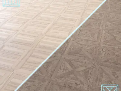 Parquet - Laminate - Wooden floor 2 in 1 Low-poly 3D model 50