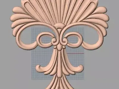 Artcam 3D relief STL models for CNC woodworking E106 3D model