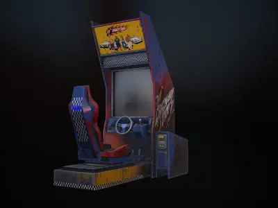 arcade game machine Low-poly 3D model