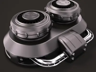 Sci Fi KitBash 02 3D model