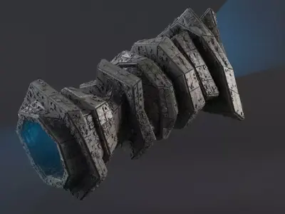 Sci -Fi Shapes - The Gate of Dimensions Low-poly 3D model