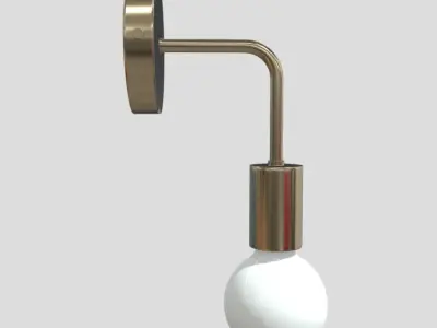 Wall Lamp 2 Low-poly 3D model purchase