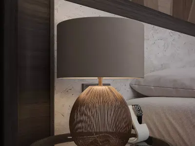 Modern Luxury Master Bedroom 3D Scene  Free low-poly 3D model