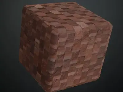 Terracotta Stone Brick Wall PBR Seamless Texture