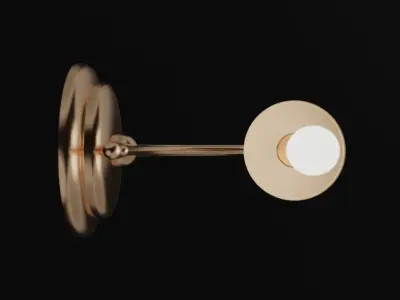 Rustic wall lamp 3D model