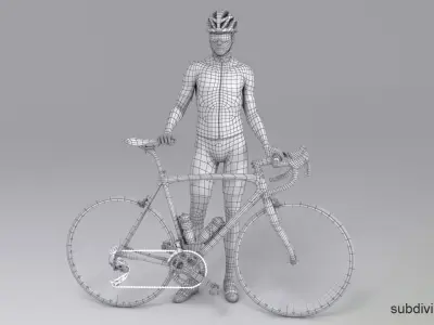  Cyclist Animated HQ 003 Editorial License 