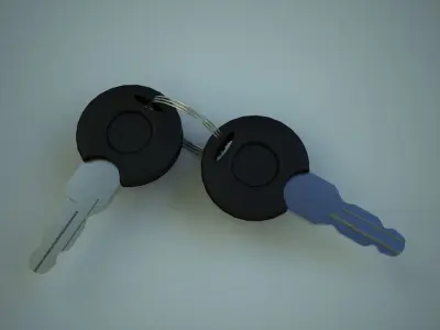 Furniture Door Handle Knob 3d model 23 Low-poly 3D model