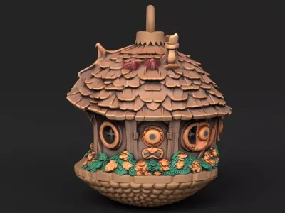 Hobbit house ball 01 3D print model