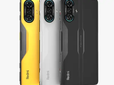 Xiaomi Redmi K40 Gaming Full Color 3D model