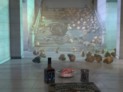 Madhouse Horror Scene 3D model