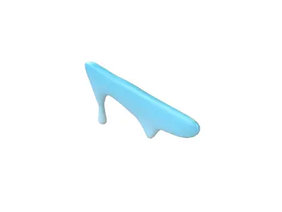 Liquid Drops v1 008 Low-poly 3D model