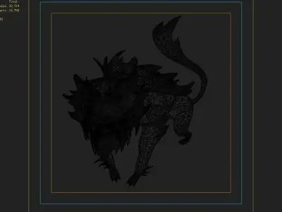 Gang Indoor - Feng Shui Matrix - White Tiger Stone 3D model