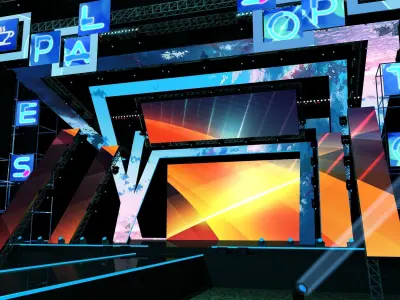 Concert Stage-Design 20210120B 3D model