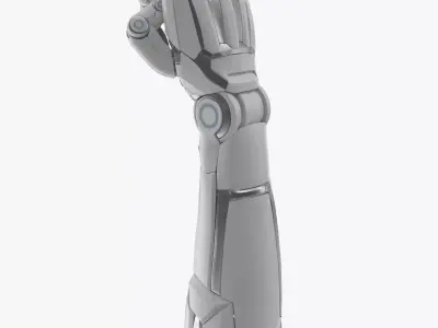 Cyborg arm fist 3D model