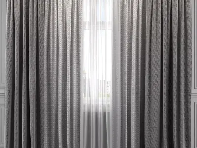 Curtain Set 309 3D model