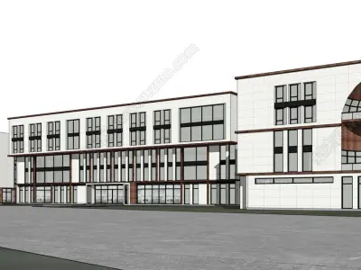 Entrepreneurship Incubation Industrial Park 3D model